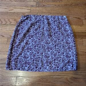 Floral Purple Skirt